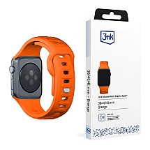 38/40/41 mm Orange - 3mk Silicone Watch Strap for Apple