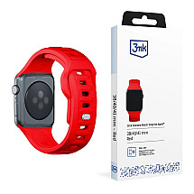 38/40/41 mm Red - 3mk Silicone Watch Strap for Apple