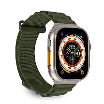 Puro Extreme Nylon Strap for Apple Watch 42 / 44 / 45 / 49 mm - Dark Green