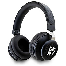 DKNY Bluetooth On-Ear Headphones DKBHS6PUSLK Black/Black Metal Logo