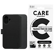 CARE by PanzerGlass Feature Tango 2in1 Wallet iPhone 16 Plus 6.7" MagSafe black/black 1331