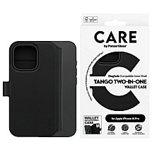 CARE by PanzerGlass Feature Tango 2in1 Wallet iPhone 16 Pro 6.3" MagSafe black/black 1330