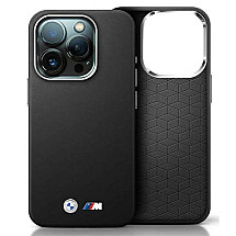 BMW BMHCP16S23PMWK iPhone 16 6.1" black/black hardcase M Smooth Full Wrapped Metal