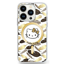 Hello Kitty HKHMP16XHGLEH iPhone 16 Pro Max 6.9" white/white hardcase IML Golden Leaves MagSafe