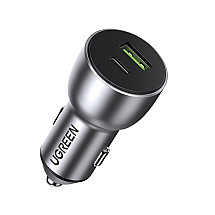 Ugreen Car Charger USB / USB Type C Quick Charge 3.0 Power Delivery 36 W 3 A gray (CD213 60980)