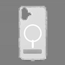 ZAGG Crystal Palace Snap Kickstand MagSafe Case for iPhone 16 Plus - Clear