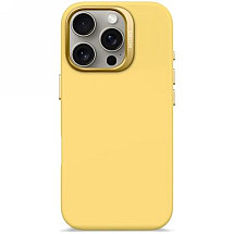 Decoded AntiMicrobial Silicone Backcover with MagSafe for iPhone 16 Pro - Yellow