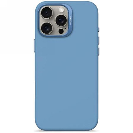 Decoded AntiMicrobial Silicone Backcover Case with MagSafe for iPhone 16 Pro Max - Blue