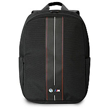 BMW Backpack BMBP15COMPVSKR 16" Black Nylon Red Stripe