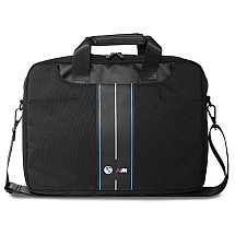 BMW BMCB15COMPVSKL Bag 16" Black Nylon Blue Stripe