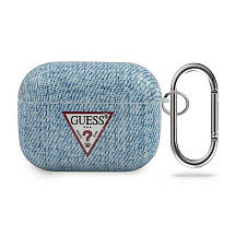 Guess GUACAPTPUJULLB AirPods Pro cover blue/light blue Jeans Collection