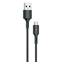 WK Design YouPin kabelis USB - micro USB 3A 1m melns (WDC-136m)