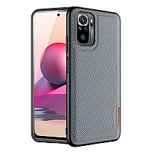 Dux Ducis Fino case covered with nylon material for Xiaomi Redmi Note 10  /  Redmi Note 10S gray