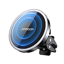 Joyroom Car Magnetic Holder Qi Wireless Inductive Charger 15W (MagSafe Compatible for iPhone) Black (JR-ZS240)