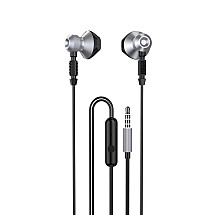 Dudao Metal Wired Earbuds 3.5mm Mini Jack Gray (X2C-Gray)