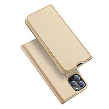 Dux Ducis Skin Pro Bookcase type case for iPhone 13 Pro golden