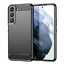 Carbon Case elastīgs TPU vāciņš priekš Samsung Galaxy S22 + (S22 Plus) melns