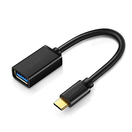 Ugreen US154 30701 Переходник USB-A 3.0 (female) / USB-C 3.0 (male) OTG - черный