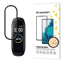 Wozinsky Full Glue Screen Protector Film Full Coveraged with Frame Case Friendly for Xiaomi Mi Band 6 / Mi Band 5 black