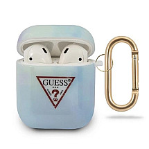 Guess GUACA2TPUMCGC02 AirPods cover blue/blue Tie & Dye Collection