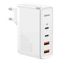 Baseus GaN2 Pro fast charger 100W USB / USB Type C Quick Charge 4+ Power Delivery white (CCGAN2P-L02)