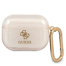 Guess GUAPUCG4GD AirPods Pro cover gold/gold Glitter Collection