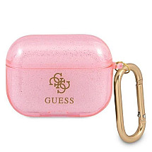 Guess GUAPUCG4GP AirPods Pro cover pink/pink Glitter Collection