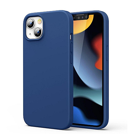 Ugreen Aizsargājošs silikona korpuss Gumijas elastīgs silikona vāciņš iPhone 13 Blue