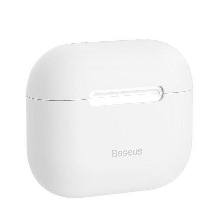 Baseus īpaši plāns silikona želejas futrālis Apple AirPods 3 (balts)