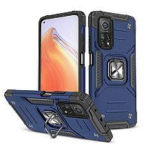 Wozinsky Ring Armor Tough Hybrid Case Cover + Magnetic Mount Xiaomi Redmi Note 11 Pro 5G (China) / Redmi Note 11 Pro + 5G (China) / Mi 11i (India) / Mi 11i HyperCharge / Poco X4 NFC 5G blue