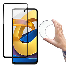 Wozinsky Full Cover Flexi Nano Glass Film Tempered Glass With Frame Xiaomi Poco M4 Pro 5G Transparent