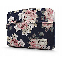 Canvaslife Sleeve for a 13-14" laptop - navy blue and pink