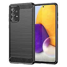 Carbon Case Flexible TPU cover for Samsung Galaxy A73 black