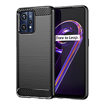 Carbon Case Flexible Cover Realme 9 Pro + (9 Pro Plus) black