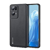 Dux Ducis Fino case cover covered with nylon material Oppo Reno7 Pro 5G black