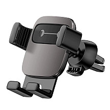 Baseus Cube SUYL-FK01 gravity phone holder 4.7-6.6" for car air vent - black