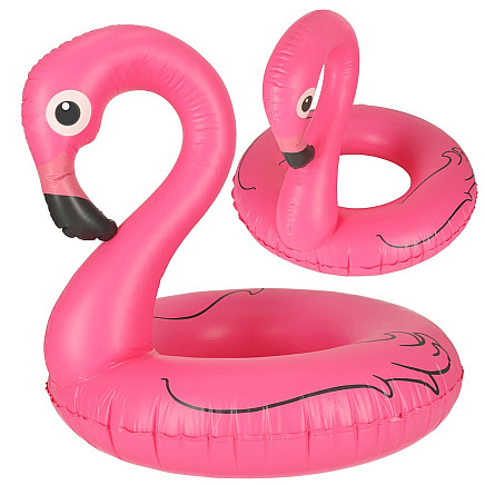 Piepūšams Peldrinķis Flamingo Formā 90 cm