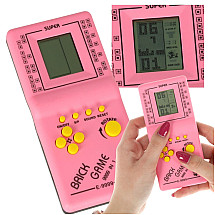 Retro Pārnēsājamais Bērnu Spēļu Mini Dators Konsole Tetris 9999IN1, Rozā