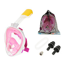 Fully collapsible snorkelling mask S/M pink