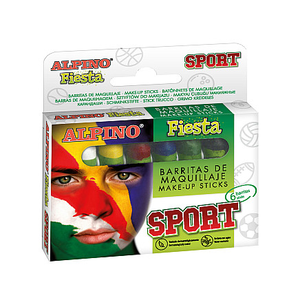 ALPINO Face painting chalks athlete 6 colours