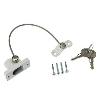 Logu drošības slīpuma slēdzene ar atslēgu