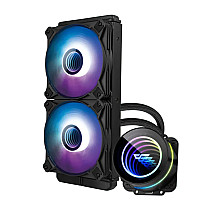 Ūdens dzesēšana Darkflash DX240 V2.6 ARGB PC 2x 120x120 (melns)
