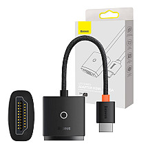 Baseus Lite Series HDMI to VGA adapter with audio (black)