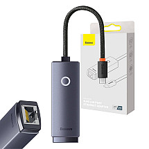 Network adapter Baseus Lite Series USB-C to RJ45 (grey)