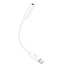 Audio cable 3.5mm jack to iPhone Foneng BM20 (white)