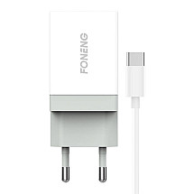 Fast charger Foneng 1x USB K210 + USB Type C cable