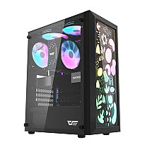 Computer Case Darkflash DK180 Graffiti (black)