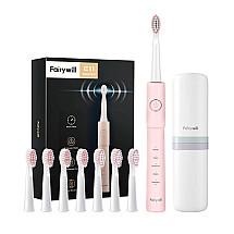 Sonic toothbrush with head set and case FairyWill FW-E11 (pink)