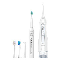 Sonic toothbrush with tip set and water fosser FairyWill FW-507+FW-5020E (white)