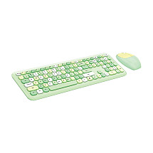 Wireless keyboard + mouse set MOFII 666 2.4G (Green)